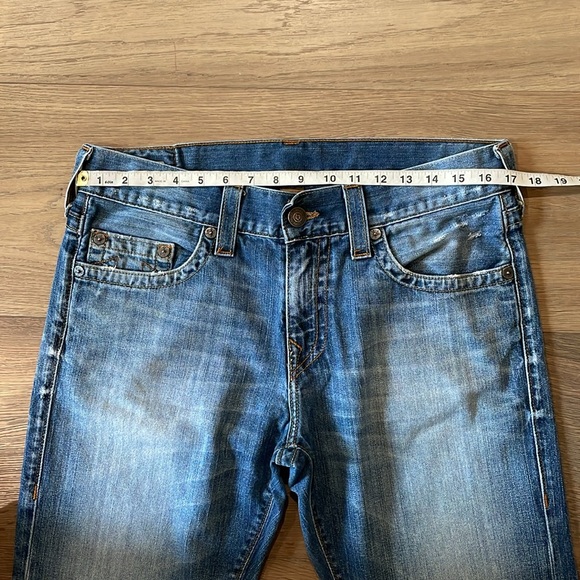 True Religion Men’s Ricky Relaxed Straight Jeans 32x33 - Picture 6 of 16